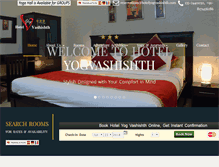 Tablet Screenshot of hotelyogvashishth.com